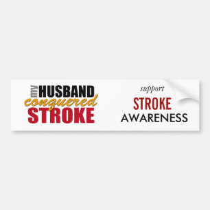 Mijn echtgenoot veroverde Bumpersticker Stroke