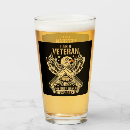 Mijn eed eindigt nooit met Eagle Veteran Glas (Voorkant gevuld)