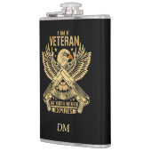 Mijn eed eindigt nooit met Eagle Veteran Heupfles (Links)