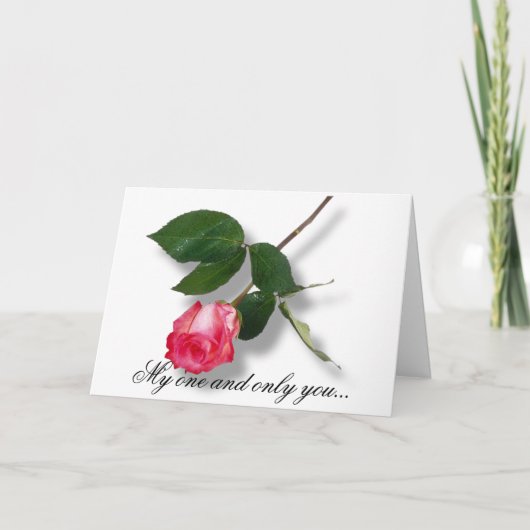 Mijn één en slechts u… feestdagen kaart (Voorkant)