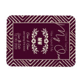 MIJN ÉÉN heeft me Bourgogne Afrikaanse Magnet gevo Magneet (Horizontaal)