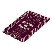 MIJN ÉÉN heeft me Bourgogne Afrikaanse Magnet gevo Magneet (Linkerzijde)