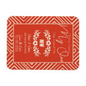 MIJN ÉÉN heeft mij een stambal Afrikaanse bruiloft Magneet (Horizontaal)