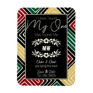 MIJN ÉÉN heeft mij een stambal Afrikaanse bruiloft Magneet