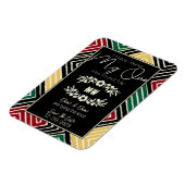 MIJN ÉÉN heeft mij een stambal Afrikaanse bruiloft Magneet (Linkerzijde)