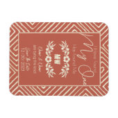 MIJN ÉÉN heeft mij een stambal Afrikaanse bruiloft Magneet (Horizontaal)