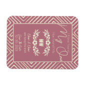 MIJN ÉÉN heeft mij een stambal Afrikaanse bruiloft Magneet (Horizontaal)