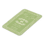 MIJN ÉÉN heeft mij een stambal Afrikaanse bruiloft Magneet (Linkerzijde)