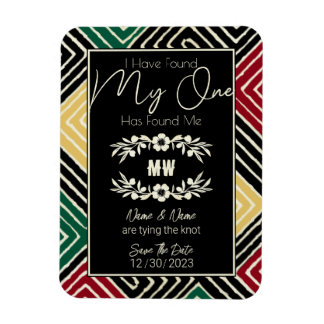 MIJN ÉÉN heeft mij een stambal Afrikaanse bruiloft Magneet