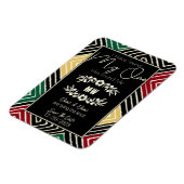 MIJN ÉÉN heeft mij een stambal Afrikaanse bruiloft Magneet (Linkerzijde)