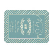 MIJN ÉÉN heeft mij een stambal Afrikaanse bruiloft Magneet (Horizontaal)