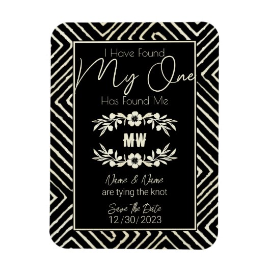 MIJN ÉÉN heeft mij een stambal Afrikaanse bruiloft Magneet (Verticaal)