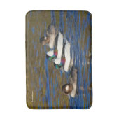 Mijn eenden in een rij krijgen: vier buffelkoppen badmat (Voorkant Verticaal)