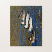 Mijn eenden in een rij krijgen: vier buffelkoppen legpuzzel (Verticaal)