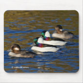 Mijn eenden in een rij krijgen: vier buffelkoppen muismat (Voorkant)