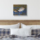 Mijn eenden in een rij krijgen: vier buffelwagens canvas afdruk (Insitu (Slaapkamer))