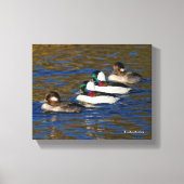 Mijn eenden in een rij krijgen: vier buffelwagens canvas afdruk (Voorkant)