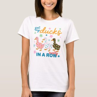 Mijn Eenden Zijn Vooral Op Een Rij Grappig Eend On T-shirt