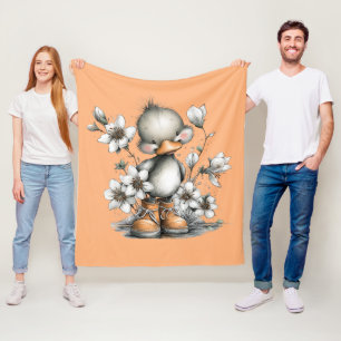 Mijn eendje knuffel fleece deken