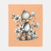 Mijn eendje knuffel fleece deken (Voorkant)