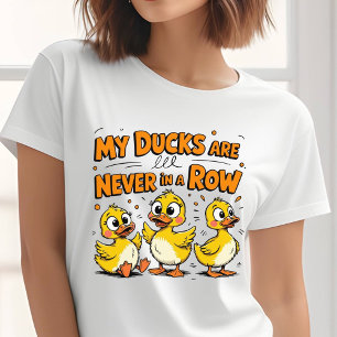 Mijn eendjes zitten nooit op een rij Tri-Blend shirt