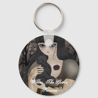 Mijn eenoogige zwarte feline Sleutelhanger