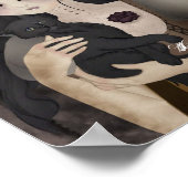 Mijn eenoogige zwarte lijn poster (Hoek)