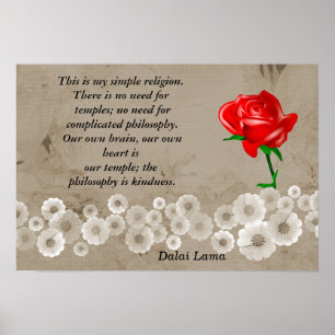 Mijn eenvoudige religie poster