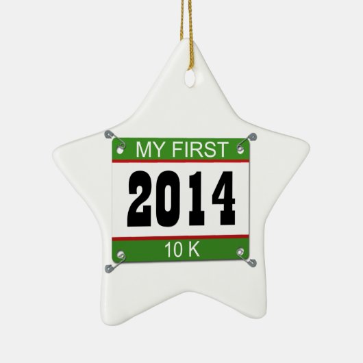 Mijn eerste 10K - 2014 Keramisch Ornament (Rechts)