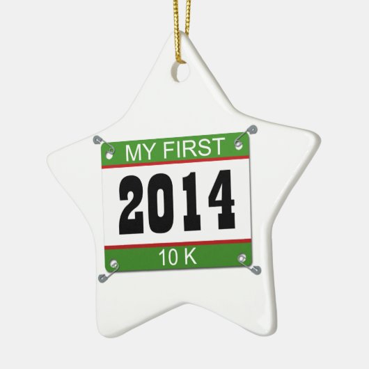 Mijn eerste 10K - 2014 Keramisch Ornament (Links)