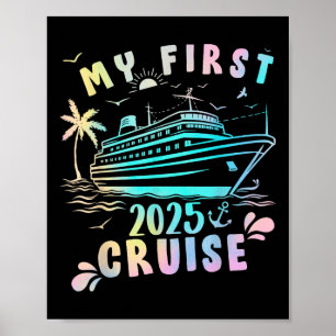 Mijn eerste 2025 cruise bijpassende gezinsoutfit k poster