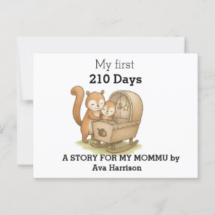 Mijn eerste 210 dagen – Persoonlijk babyherinnerin Briefkaart