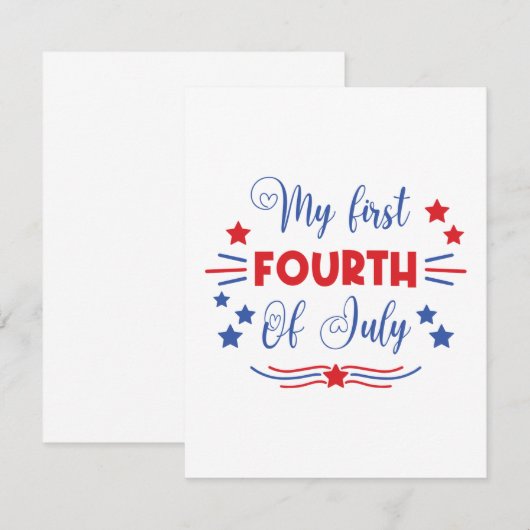Mijn eerste 4 juli (Voorkant / Achterkant)