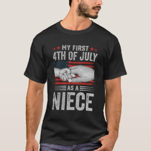 Mijn eerste 4 juli als een nichtje Amerikaanse vla T-shirt