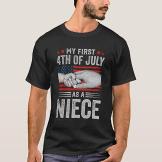 Mijn eerste 4 juli als een nichtje Amerikaanse vla T-shirt