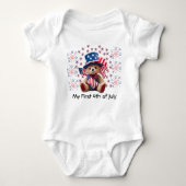 Mijn eerste 4 juli baby bodysuit (Voorkant)