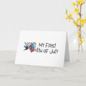 Mijn eerste 4 juli kaart (Gele Bloem)