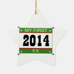 Mijn eerste 5K - 2014 Keramisch Ornament