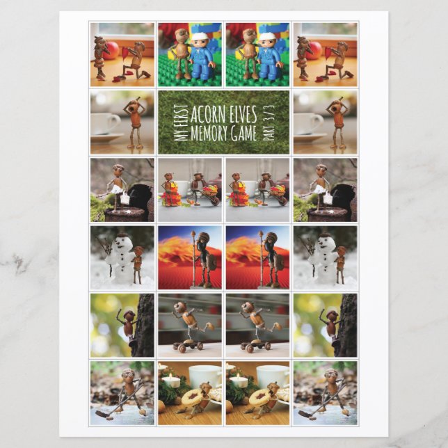 Mijn eerste Acorn Elves Memory spel, deel 1/3 (Voorkant)