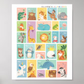 Mijn eerste alfabet ABC Animals Poster (Voorkant)