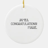 Mijn eerste Amerikaanse vlag met kerstmis Keramisch Ornament (Achterkant)