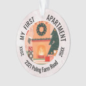 Mijn eerste appartement 2023 Aangepast adres Ornament (voorkant)