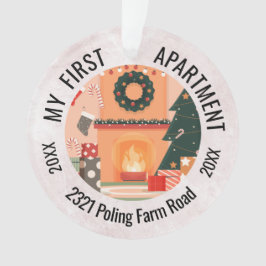 Mijn eerste appartement 2023 Aangepast adres Ornament