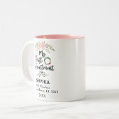 Mijn eerste appartement 2025 met Waterverf Tweekleurige Koffiemok (Voorkant links)