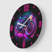 Mijn eerste auto was een motor | fietsenneon grote klok (Hoek)