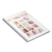 Mijn eerste Baby naam 12 Foto Collage Notitieboek (Rechterzijde)