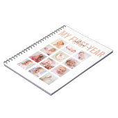 Mijn eerste Baby naam 12 Foto Collage Notitieboek (Linkerzijde)