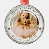 Mijn eerste ballet Overweging mijlpaal foto Keepsa Metalen Ornament (Voorkant)