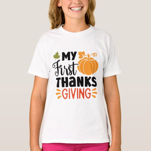 Mijn eerste Bedankt geven T-shirt (Voorkant)