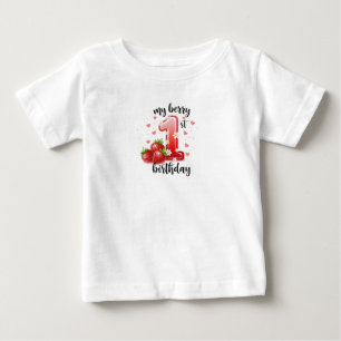 Mijn eerste bes verjaardag fijne jersey baby t-shi